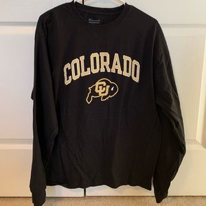 Black University or Colorado Long Sleeve